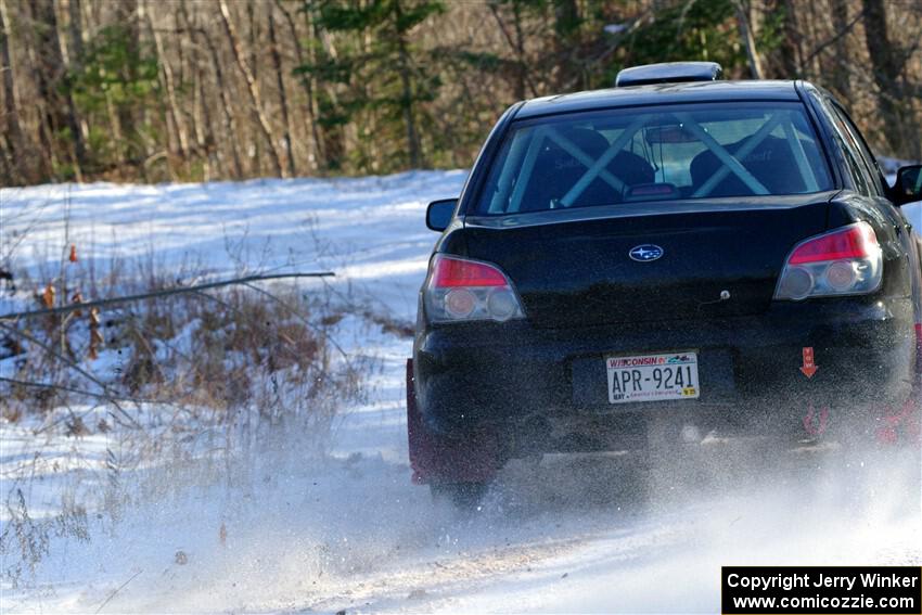 Jonah Becken / Peyton Reece Subaru Impreza 2.5i on SS1, Nemadji Trail East.