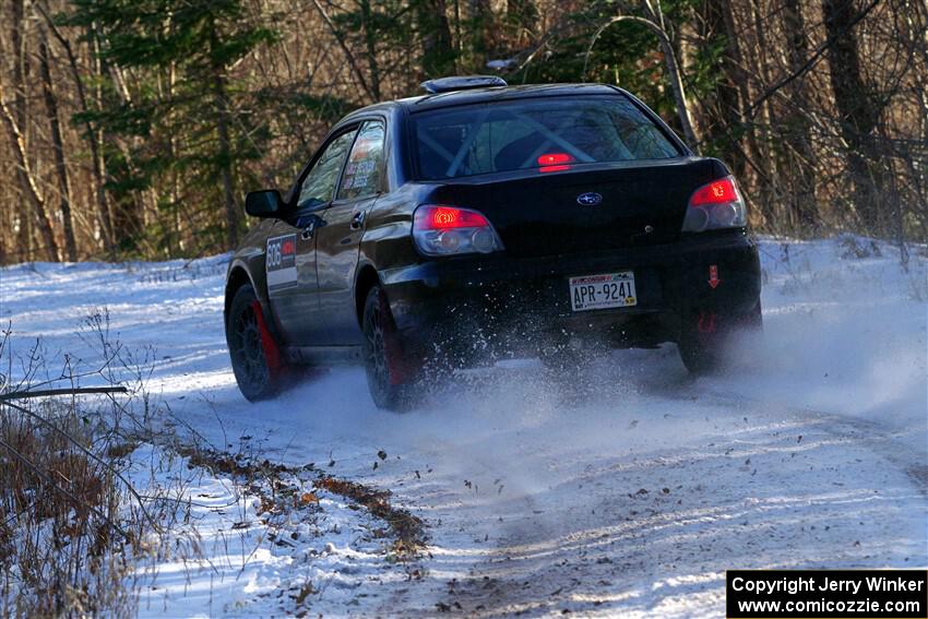 Jonah Becken / Peyton Reece Subaru Impreza 2.5i on SS1, Nemadji Trail East.