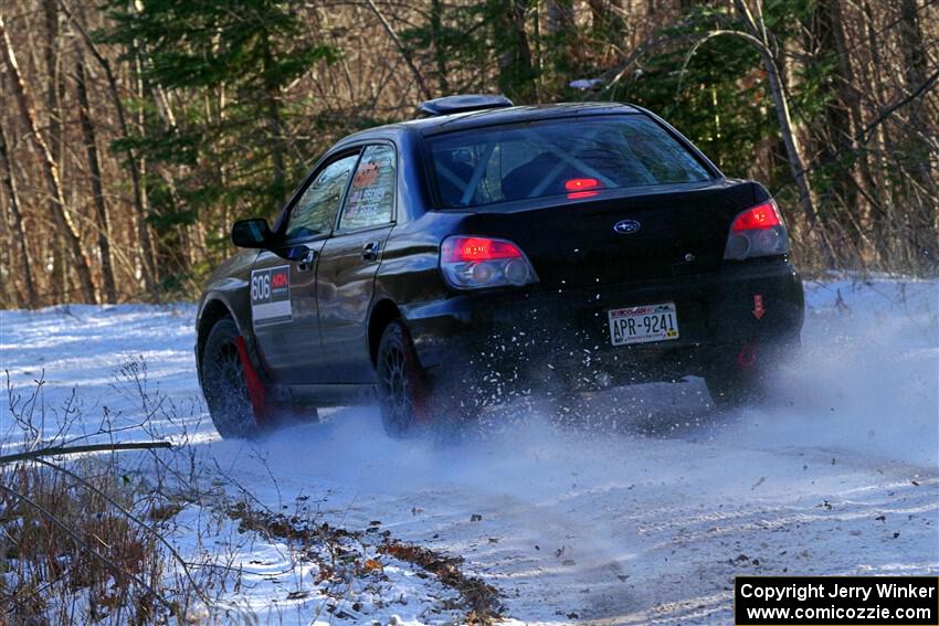 Jonah Becken / Peyton Reece Subaru Impreza 2.5i on SS1, Nemadji Trail East.