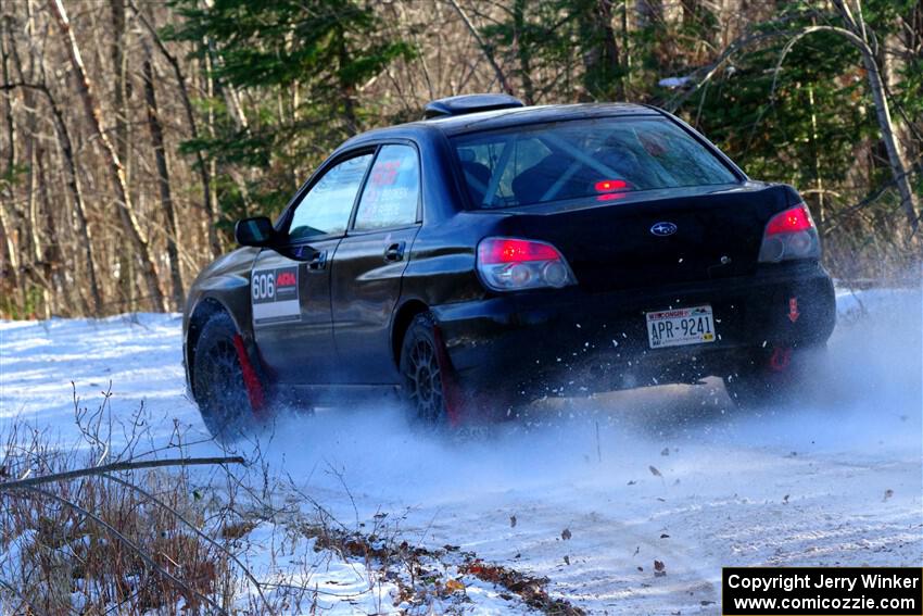 Jonah Becken / Peyton Reece Subaru Impreza 2.5i on SS1, Nemadji Trail East.