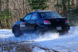 Jonah Becken / Peyton Reece Subaru Impreza 2.5i on SS1, Nemadji Trail East.