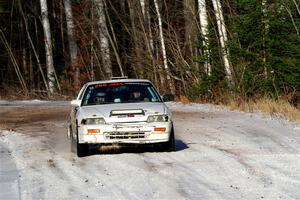 Peyton Goldenstein / Brent Lucio Honda CRX Si on SS1, Nemadji Trail East.