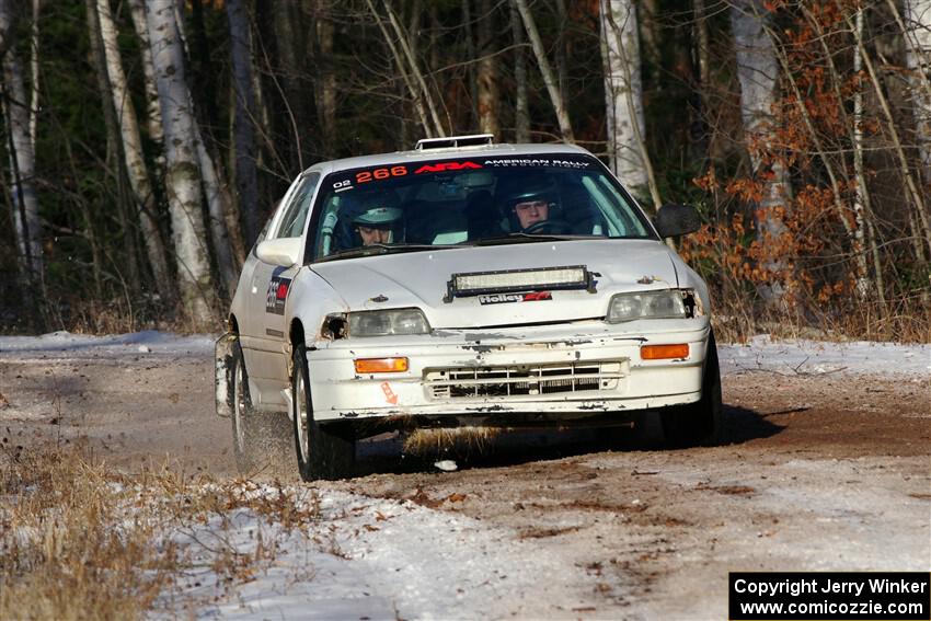 Peyton Goldenstein / Brent Lucio Honda CRX Si on SS1, Nemadji Trail East.