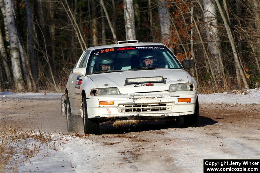 Peyton Goldenstein / Brent Lucio Honda CRX Si on SS1, Nemadji Trail East.