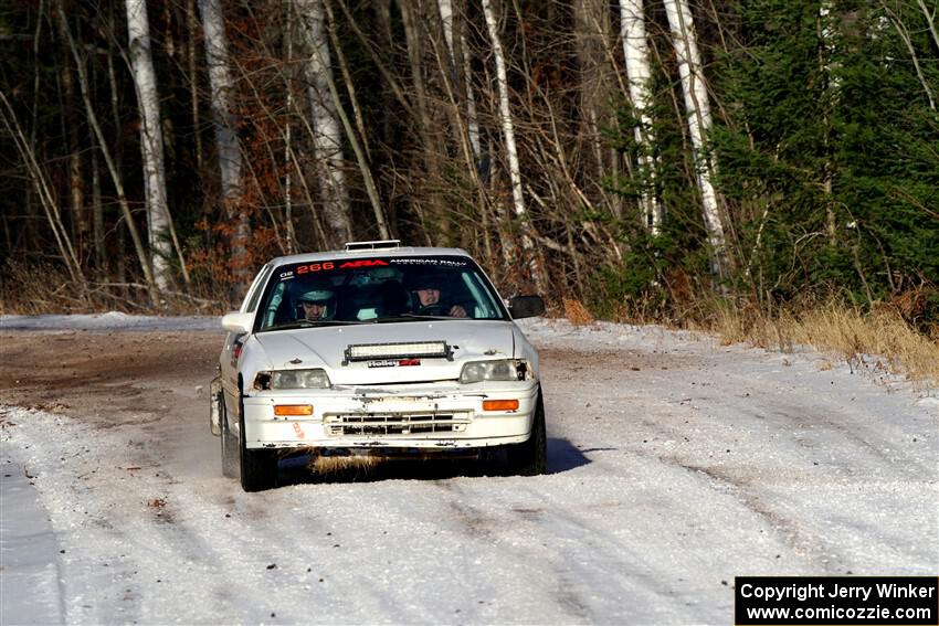 Peyton Goldenstein / Brent Lucio Honda CRX Si on SS1, Nemadji Trail East.