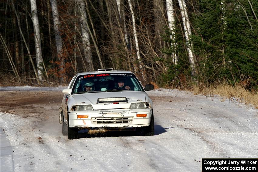 Peyton Goldenstein / Brent Lucio Honda CRX Si on SS1, Nemadji Trail East.