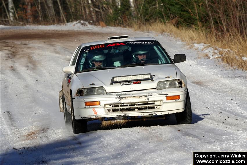 Peyton Goldenstein / Brent Lucio Honda CRX Si on SS1, Nemadji Trail East.