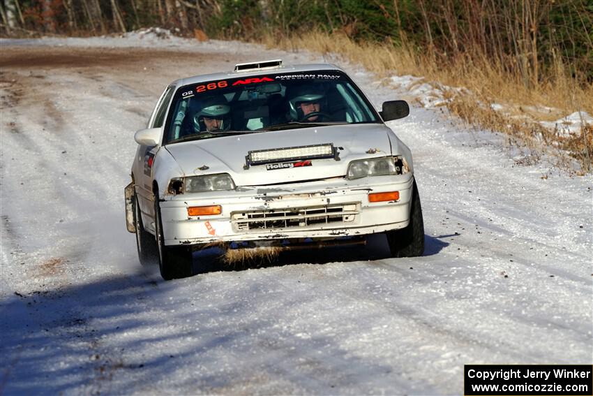 Peyton Goldenstein / Brent Lucio Honda CRX Si on SS1, Nemadji Trail East.