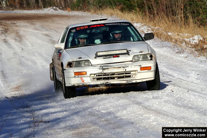 Peyton Goldenstein / Brent Lucio Honda CRX Si on SS1, Nemadji Trail East.