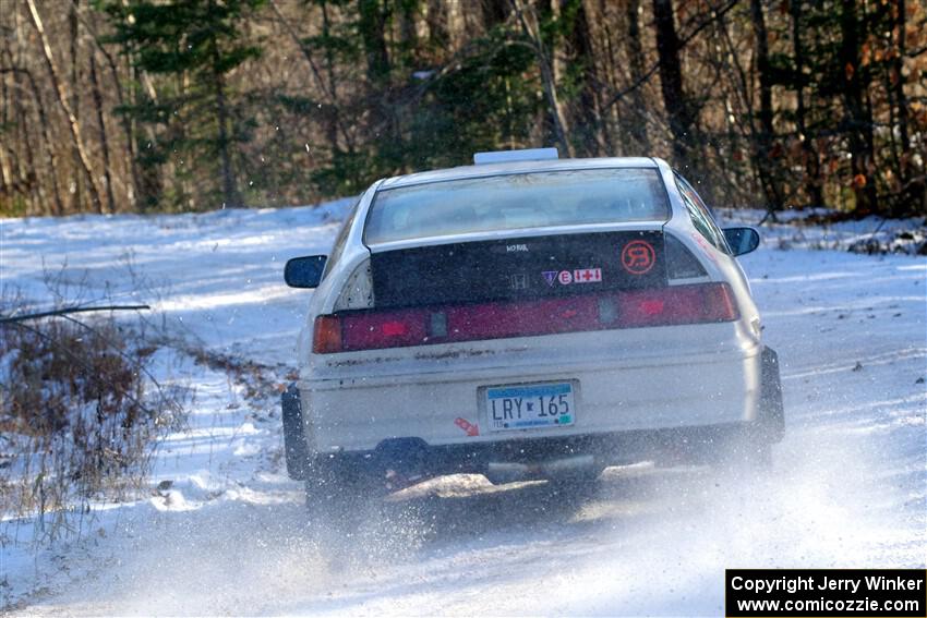 Peyton Goldenstein / Brent Lucio Honda CRX Si on SS1, Nemadji Trail East.