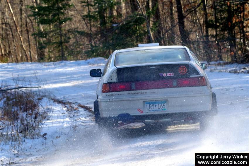 Peyton Goldenstein / Brent Lucio Honda CRX Si on SS1, Nemadji Trail East.