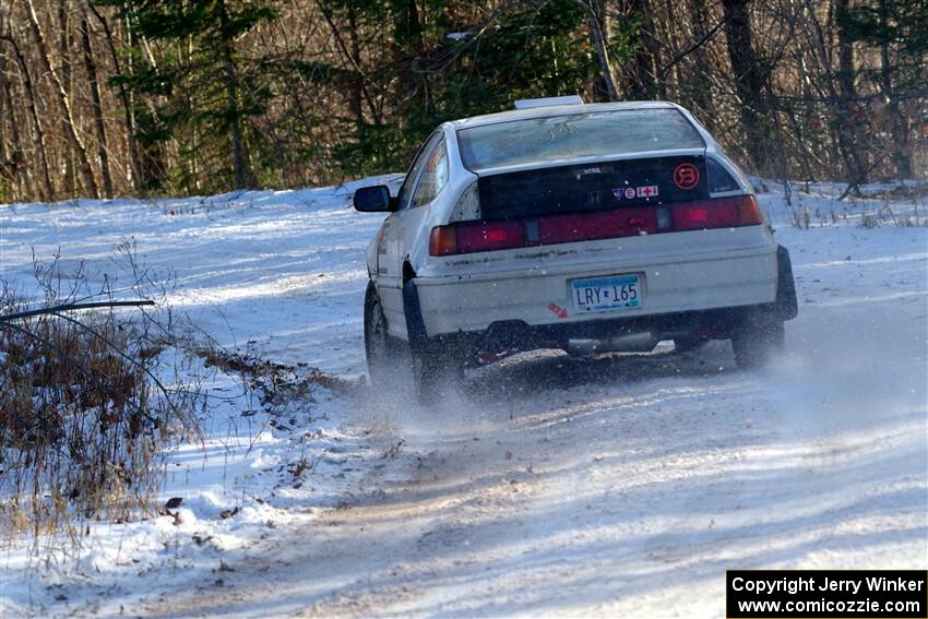 Peyton Goldenstein / Brent Lucio Honda CRX Si on SS1, Nemadji Trail East.