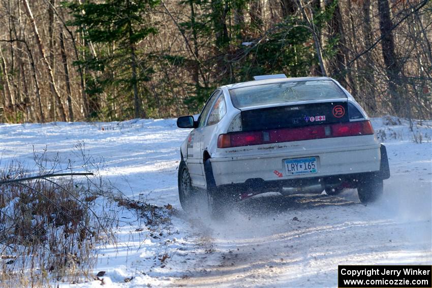 Peyton Goldenstein / Brent Lucio Honda CRX Si on SS1, Nemadji Trail East.