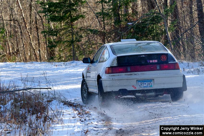 Peyton Goldenstein / Brent Lucio Honda CRX Si on SS1, Nemadji Trail East.