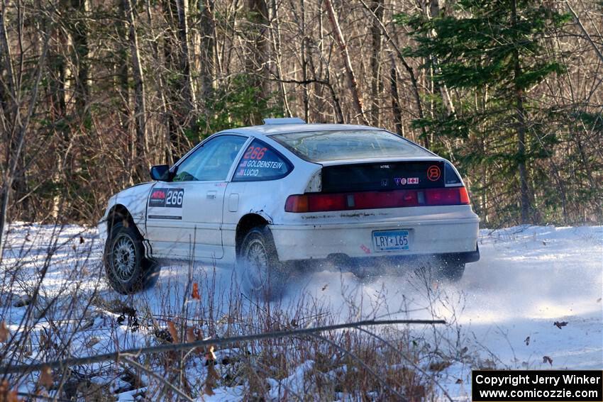 Peyton Goldenstein / Brent Lucio Honda CRX Si on SS1, Nemadji Trail East.