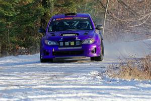 Silas Himes / Aleut Hatfield Subaru WRX STi on SS2, Nemadji Trail West.