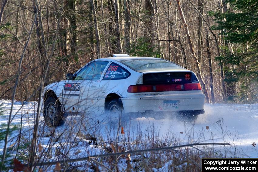 Peyton Goldenstein / Brent Lucio Honda CRX Si on SS1, Nemadji Trail East.