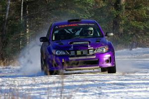 Silas Himes / Aleut Hatfield Subaru WRX STi on SS2, Nemadji Trail West.