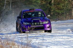 Silas Himes / Aleut Hatfield Subaru WRX STi on SS2, Nemadji Trail West.