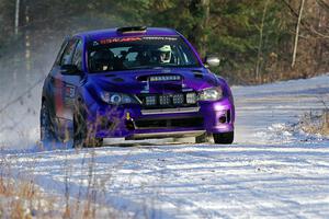 Silas Himes / Aleut Hatfield Subaru WRX STi on SS2, Nemadji Trail West.