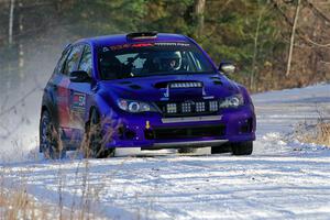 Silas Himes / Aleut Hatfield Subaru WRX STi on SS2, Nemadji Trail West.