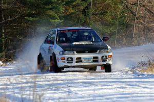 Aidan Hicks / John Hicks Subaru Impreza Wagon on SS2, Nemadji Trail West.