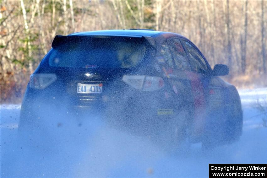 Silas Himes / Aleut Hatfield Subaru WRX STi on SS2, Nemadji Trail West.