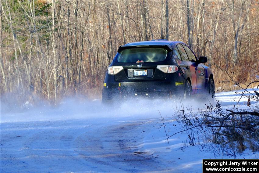 Silas Himes / Aleut Hatfield Subaru WRX STi on SS2, Nemadji Trail West.