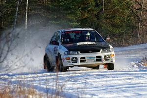 Aidan Hicks / John Hicks Subaru Impreza Wagon on SS2, Nemadji Trail West.