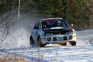 Aidan Hicks / John Hicks Subaru Impreza Wagon on SS2, Nemadji Trail West.