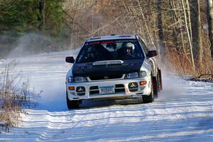 Aidan Hicks / John Hicks Subaru Impreza Wagon on SS2, Nemadji Trail West.