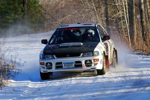 Aidan Hicks / John Hicks Subaru Impreza Wagon on SS2, Nemadji Trail West.