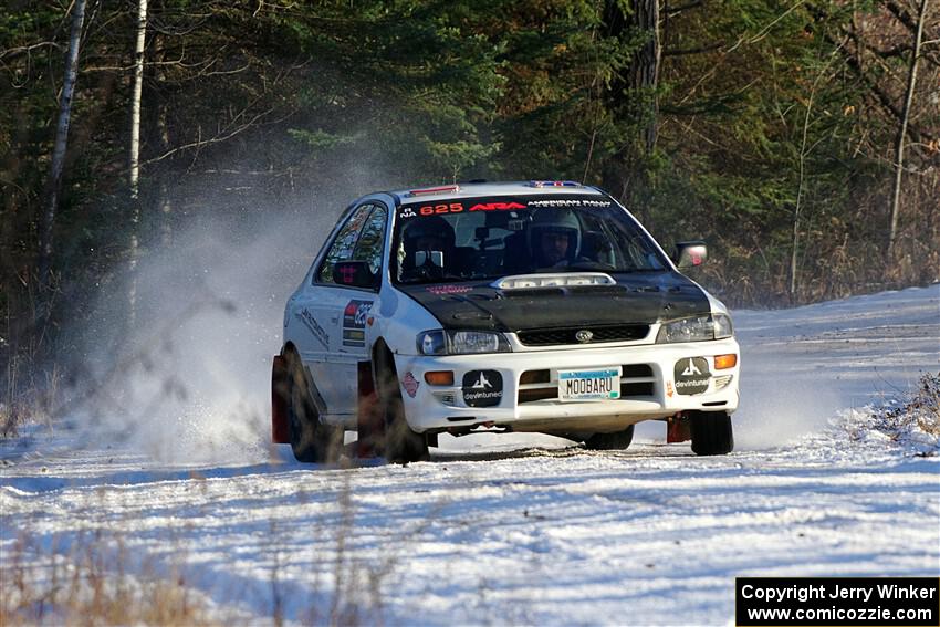 Aidan Hicks / John Hicks Subaru Impreza Wagon on SS2, Nemadji Trail West.