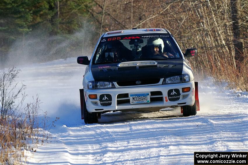 Aidan Hicks / John Hicks Subaru Impreza Wagon on SS2, Nemadji Trail West.