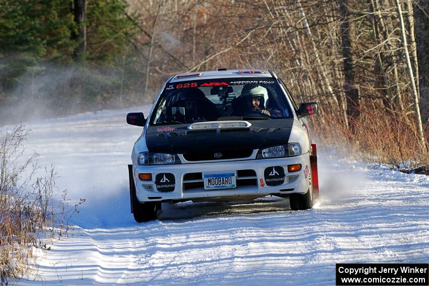 Aidan Hicks / John Hicks Subaru Impreza Wagon on SS2, Nemadji Trail West.