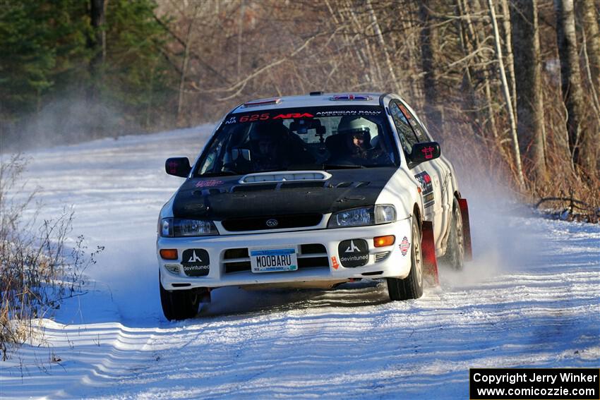 Aidan Hicks / John Hicks Subaru Impreza Wagon on SS2, Nemadji Trail West.