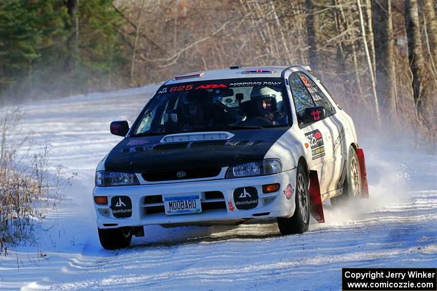 Aidan Hicks / John Hicks Subaru Impreza Wagon on SS2, Nemadji Trail West.