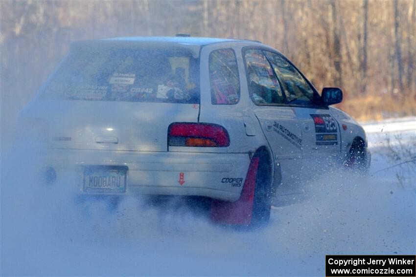 Aidan Hicks / John Hicks Subaru Impreza Wagon on SS2, Nemadji Trail West.