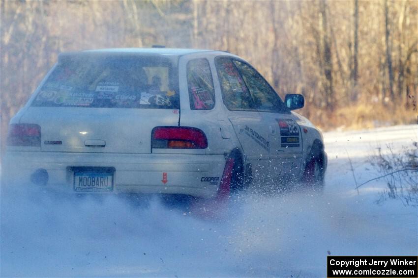 Aidan Hicks / John Hicks Subaru Impreza Wagon on SS2, Nemadji Trail West.