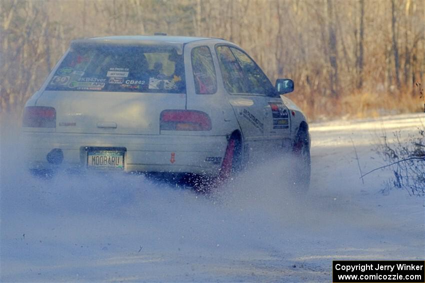 Aidan Hicks / John Hicks Subaru Impreza Wagon on SS2, Nemadji Trail West.