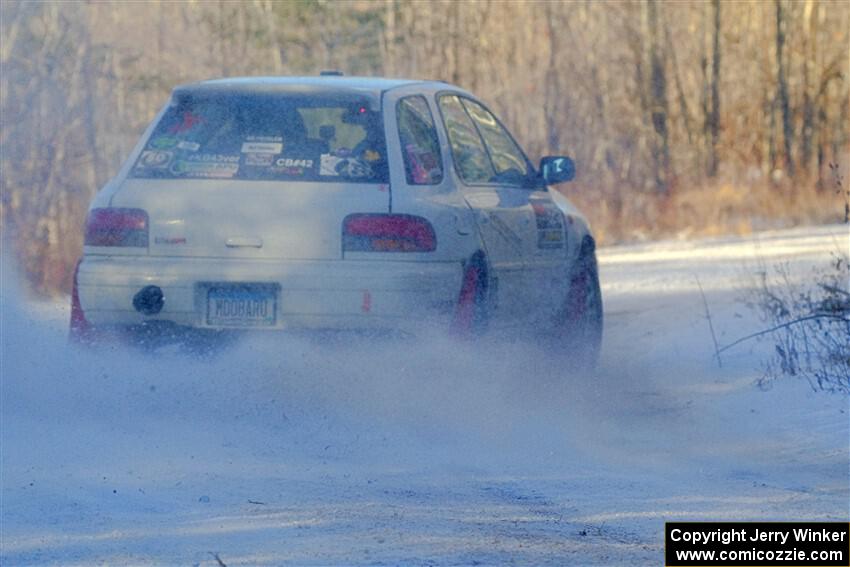 Aidan Hicks / John Hicks Subaru Impreza Wagon on SS2, Nemadji Trail West.