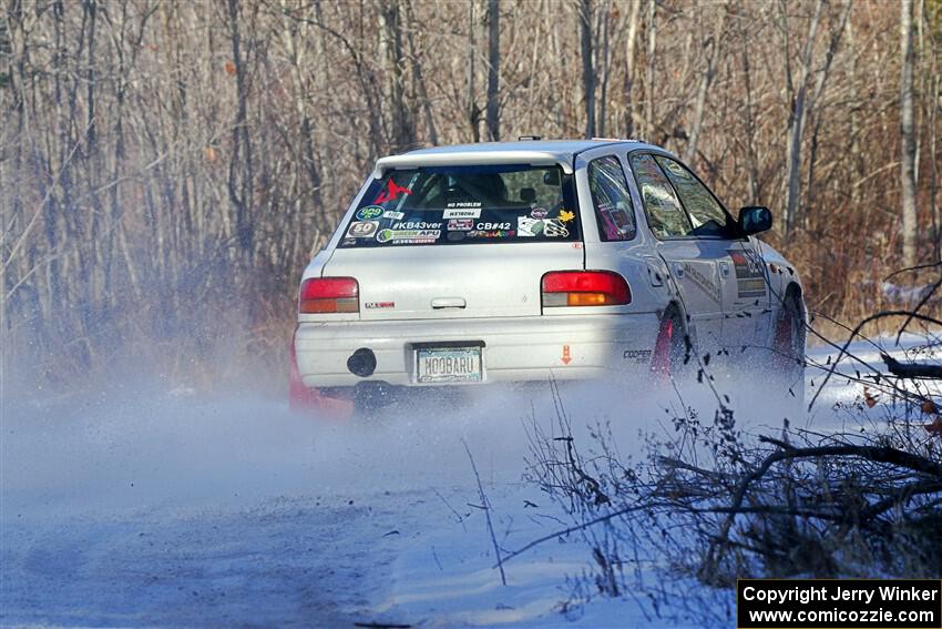 Aidan Hicks / John Hicks Subaru Impreza Wagon on SS2, Nemadji Trail West.