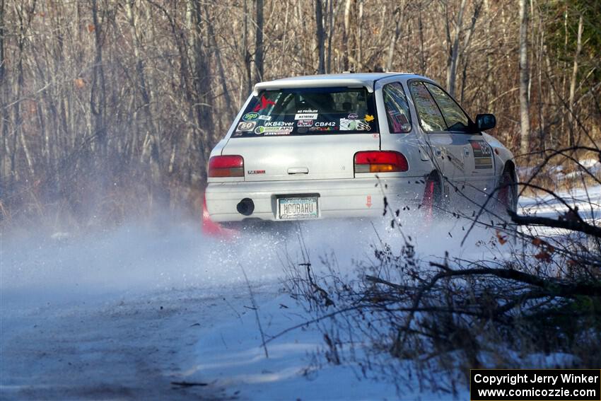 Aidan Hicks / John Hicks Subaru Impreza Wagon on SS2, Nemadji Trail West.