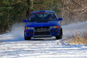 Connor Himes / Elliot Prusi Subaru Impreza on SS2, Nemadji Trail West.