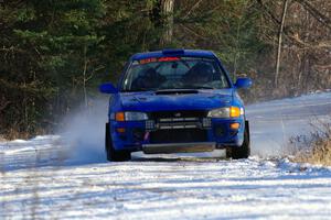 Connor Himes / Elliot Prusi Subaru Impreza on SS2, Nemadji Trail West.