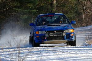 Connor Himes / Elliot Prusi Subaru Impreza on SS2, Nemadji Trail West.