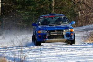 Connor Himes / Elliot Prusi Subaru Impreza on SS2, Nemadji Trail West.