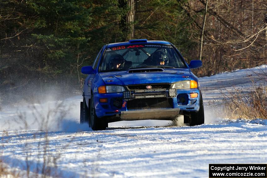 Connor Himes / Elliot Prusi Subaru Impreza on SS2, Nemadji Trail West.