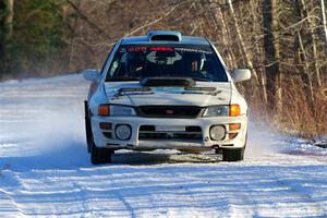 Tyler Matalas / John Farrow Subaru Impreza LX on SS2, Nemadji Trail West.