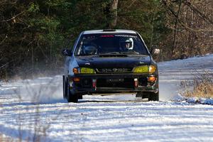 Jack Nelson / Isaac Zink Subaru Impreza on SS2, Nemadji Trail West.